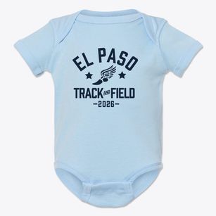 El Paso Elementary School Track and Field Baby Onesie