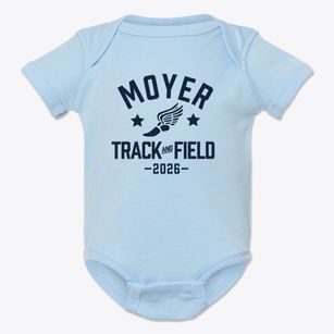 Moyer Elementary School Track and Field Baby Onesie