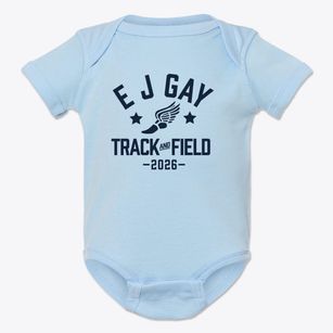 E J Gay Middle School Track and Field Baby Onesie