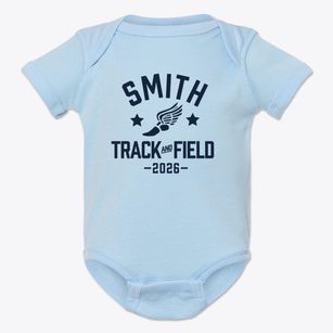 Smith Junior High School Track and Field Baby Onesie