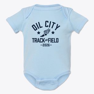 Oil City Elementary School Track and Field Baby Onesie