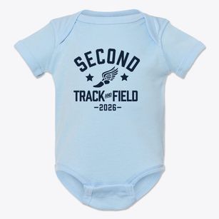 Second Baptist Christian School Track and Field Baby Onesie