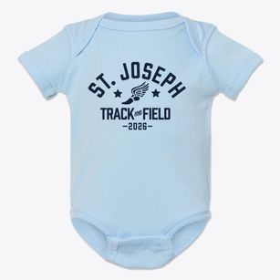 Saint Joseph School Track and Field Baby Onesie