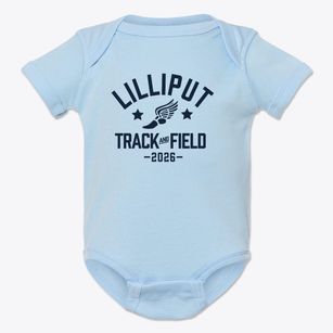 Lilliput Early Childhood Center Track and Field Baby Onesie