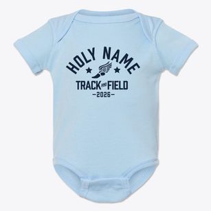 Holy Name School Track and Field Baby Onesie