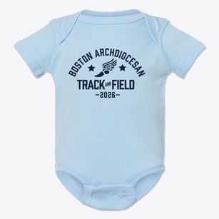 Boston Archdiocesan Choir School Track and Field Baby Onesie
