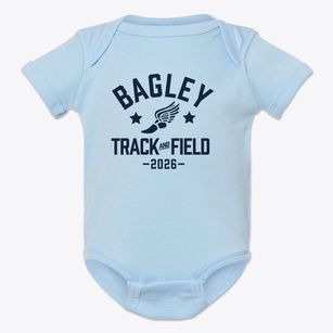 Bagley Elementary School Track and Field Baby Onesie