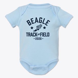 Beagle Middle School Track and Field Baby Onesie