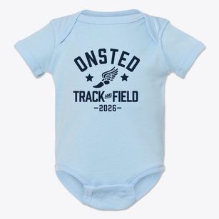 Onsted High School Track and Field Baby Onesie