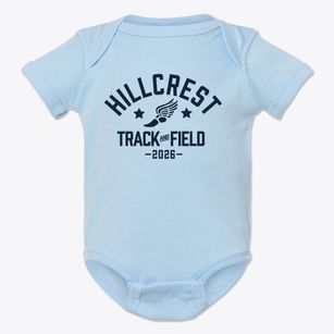 Hillcrest Community School Track and Field Baby Onesie
