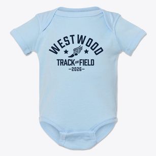 Westwood Elementary School Track and Field Baby Onesie
