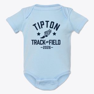 Tipton Elementary School Track and Field Baby Onesie