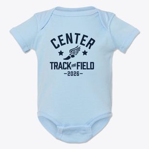Center Middle School Track and Field Baby Onesie