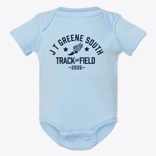 J T Greene South Elementary School Track and Field Baby Onesie