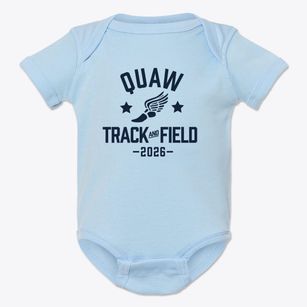 Quaw Elementary School Track and Field Baby Onesie