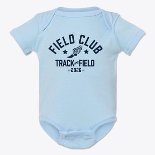 Field Club Elementary School Track and Field Baby Onesie