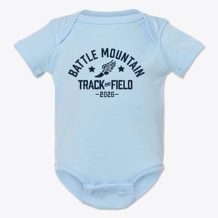 Battle Mountain High School Track and Field Baby Onesie