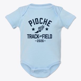 Pioche Elementary School Track and Field Baby Onesie