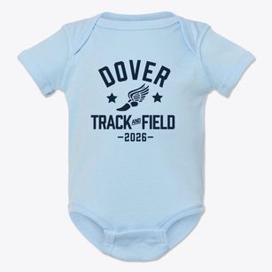 Dover High School Track and Field Baby Onesie