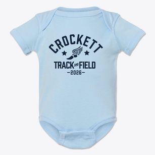 Crockett Middle School Track and Field Baby Onesie