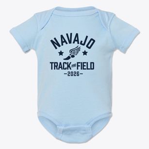 Navajo Elementary School Track and Field Baby Onesie