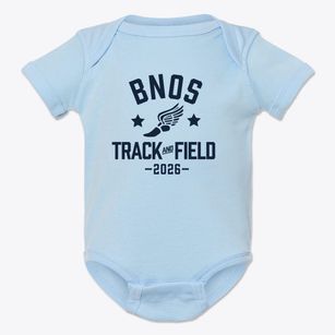 Bnos Zion Of Bobov High School Track and Field Baby Onesie