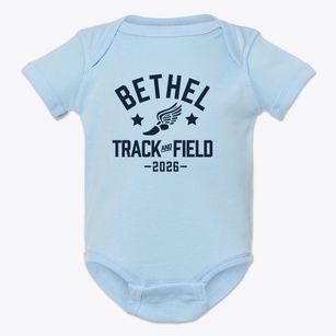 Bethel Baptist Christian Academy Track and Field Baby Onesie