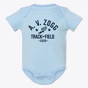 A. V. Zogg Middle School Track and Field Baby Onesie