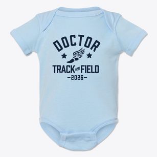 Is 180 Doctor D Williams Track and Field Baby Onesie