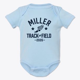 Miller Elementary School Track and Field Baby Onesie