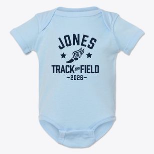 Jones Senior High School Track and Field Baby Onesie