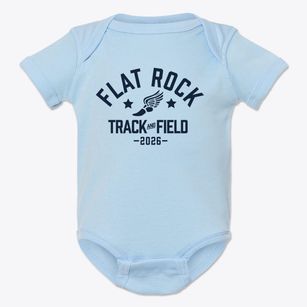 Flat Rock Elementary School Track and Field Baby Onesie