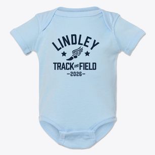 Lindley Elementary School Track and Field Baby Onesie