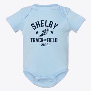Shelby Middle School Track and Field Baby Onesie