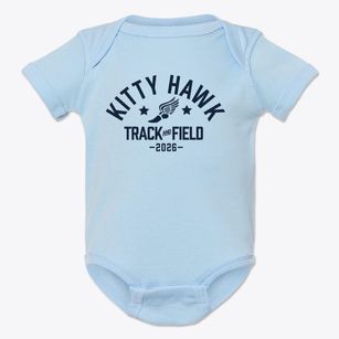 Kitty Hawk School Track and Field Baby Onesie