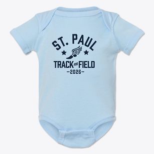 St Paul Parish Track and Field Baby Onesie
