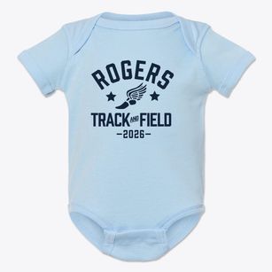 Rogers Elementary School Track and Field Baby Onesie