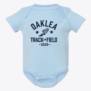 Oaklea Middle School Track and Field Baby Onesie