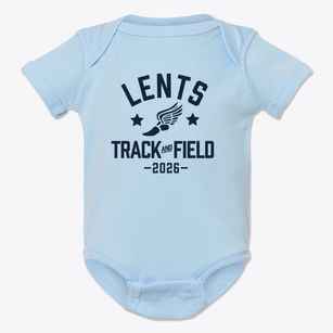 Lents Education Center Track and Field Baby Onesie