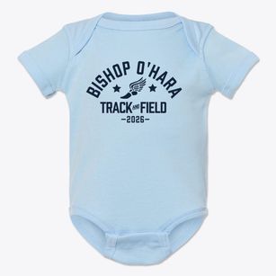 Bishop O'hara High School Track and Field Baby Onesie