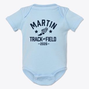 Martin Luther King Elementary School Track and Field Baby Onesie