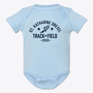 Saint Katharine Drexel School Track and Field Baby Onesie