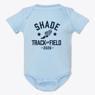 Shade Elementary School Track and Field Baby Onesie