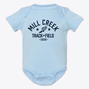 Mill Creek Elementary School Track and Field Baby Onesie