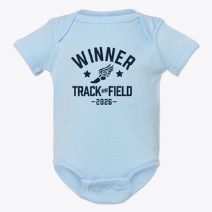 Winner High School Track and Field Baby Onesie