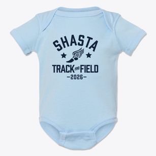 Shasta Christian Academy Track and Field Baby Onesie