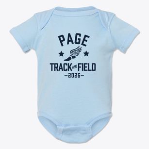 Page High School Track and Field Baby Onesie