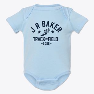 J R Baker Elementary School Track and Field Baby Onesie