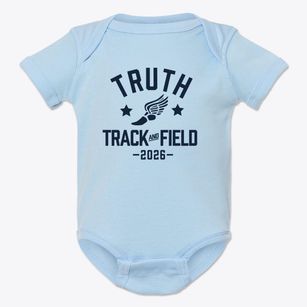 Truth Christian Academy Track and Field Baby Onesie
