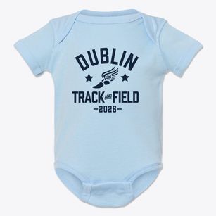 Dublin Intermediate School Track and Field Baby Onesie